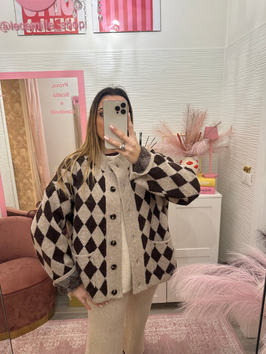 Cardigan rombi