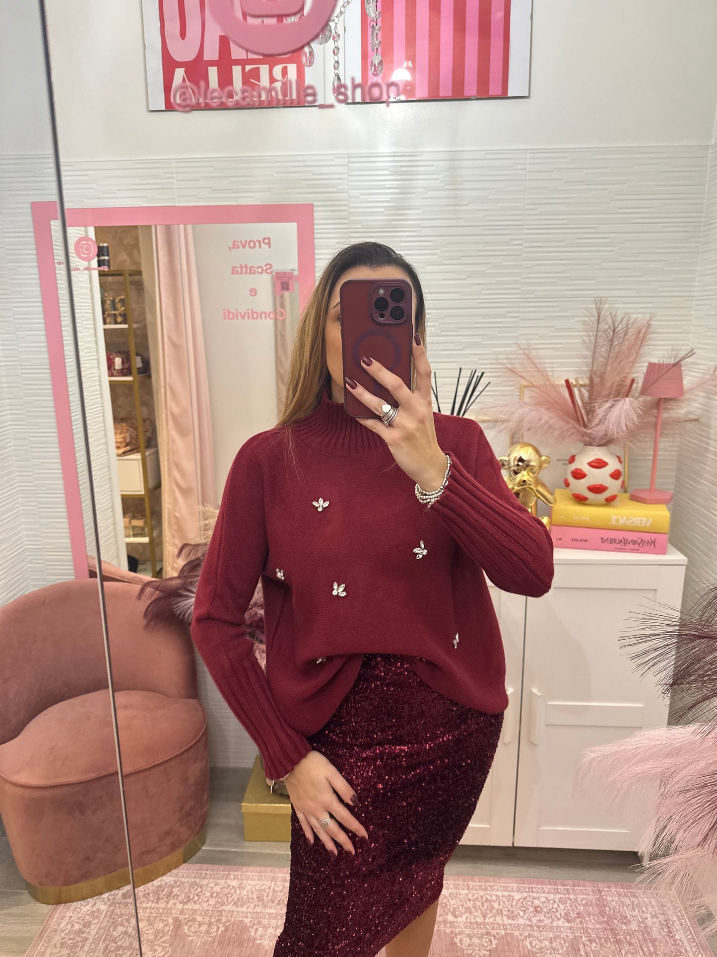 Dolcevita applicazioni bordeaux