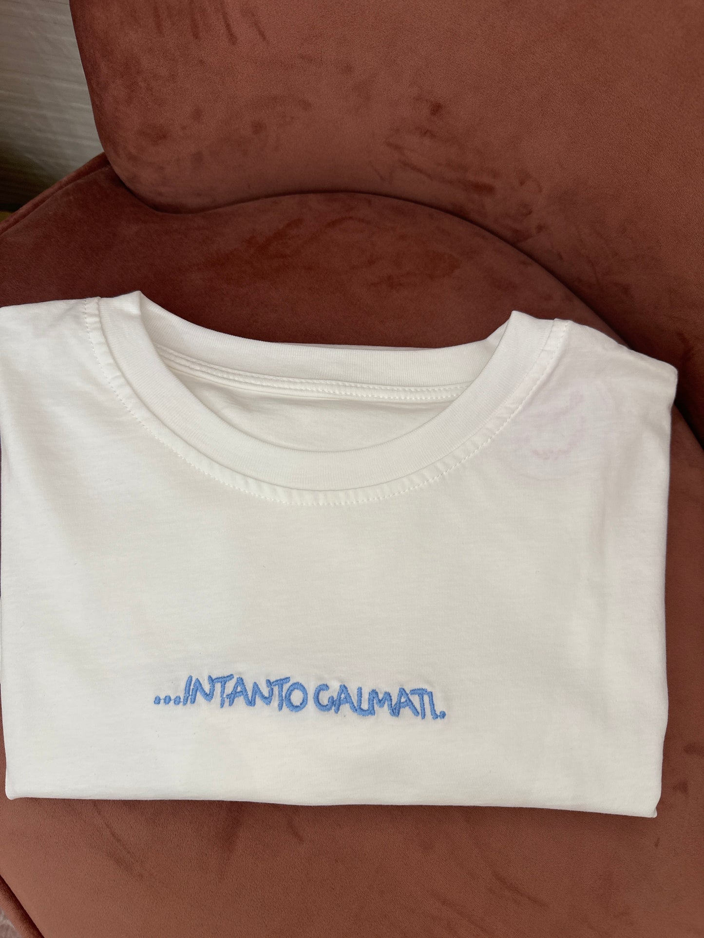 Tshirt scritta Ricamata