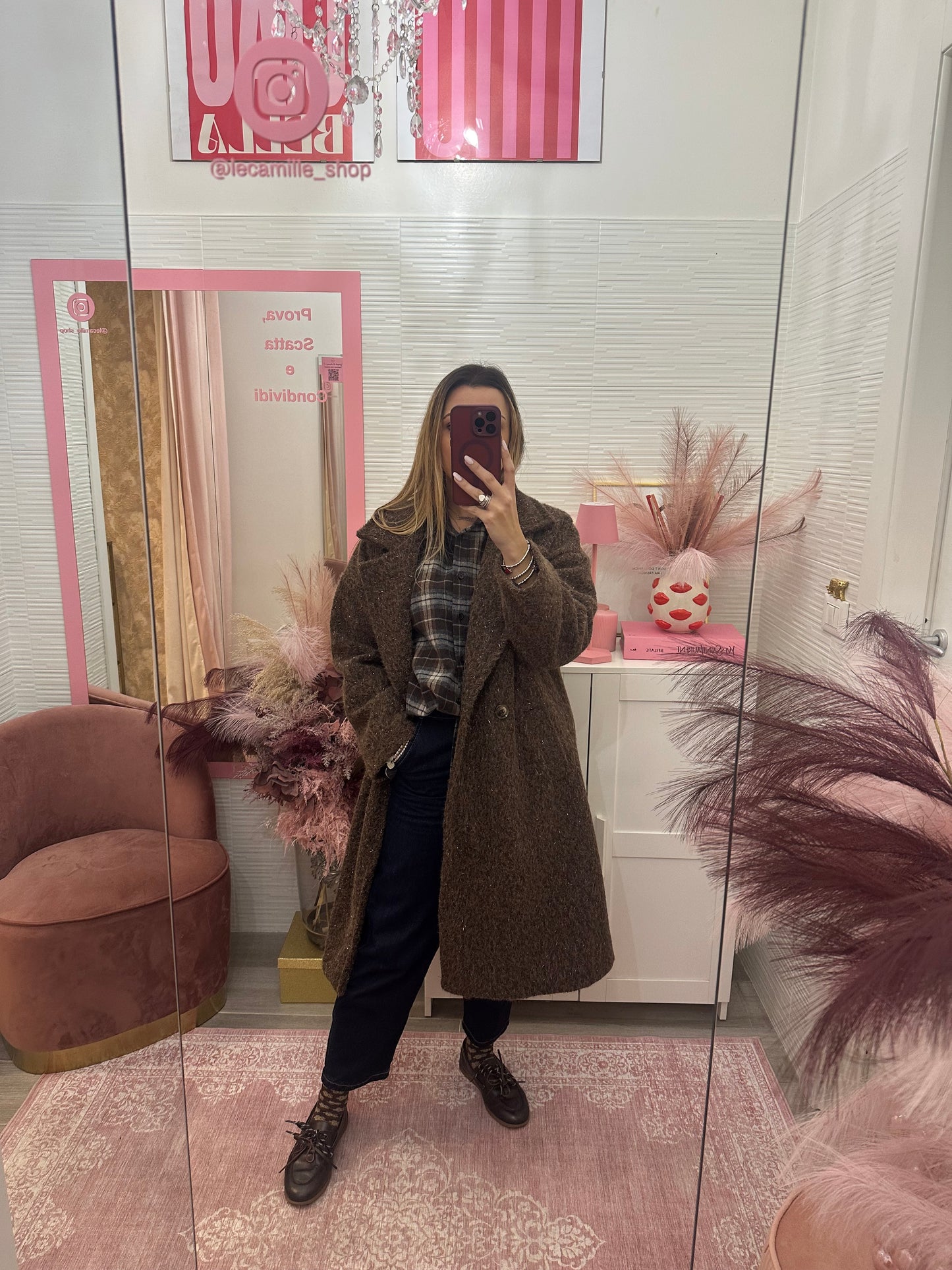 Cappotto bouclè lurex