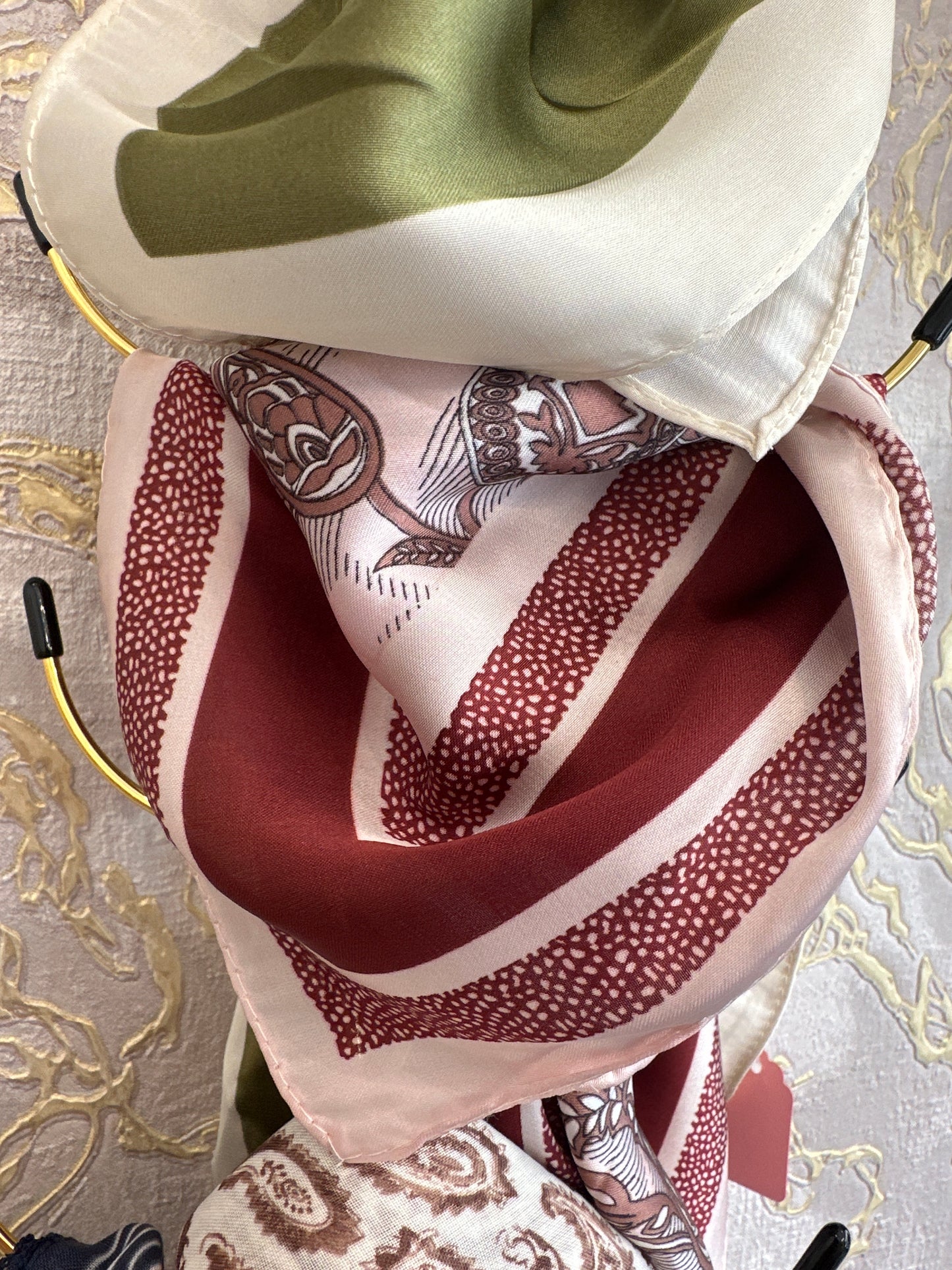 Foulard fantasia in saten