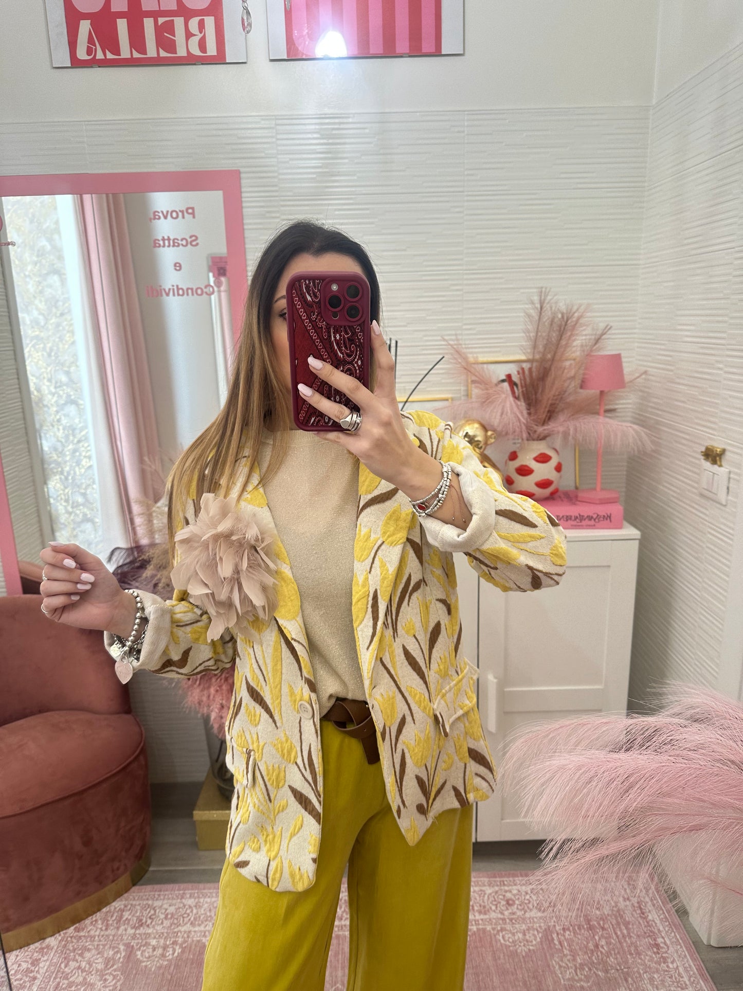 Blazer tulipani giallo