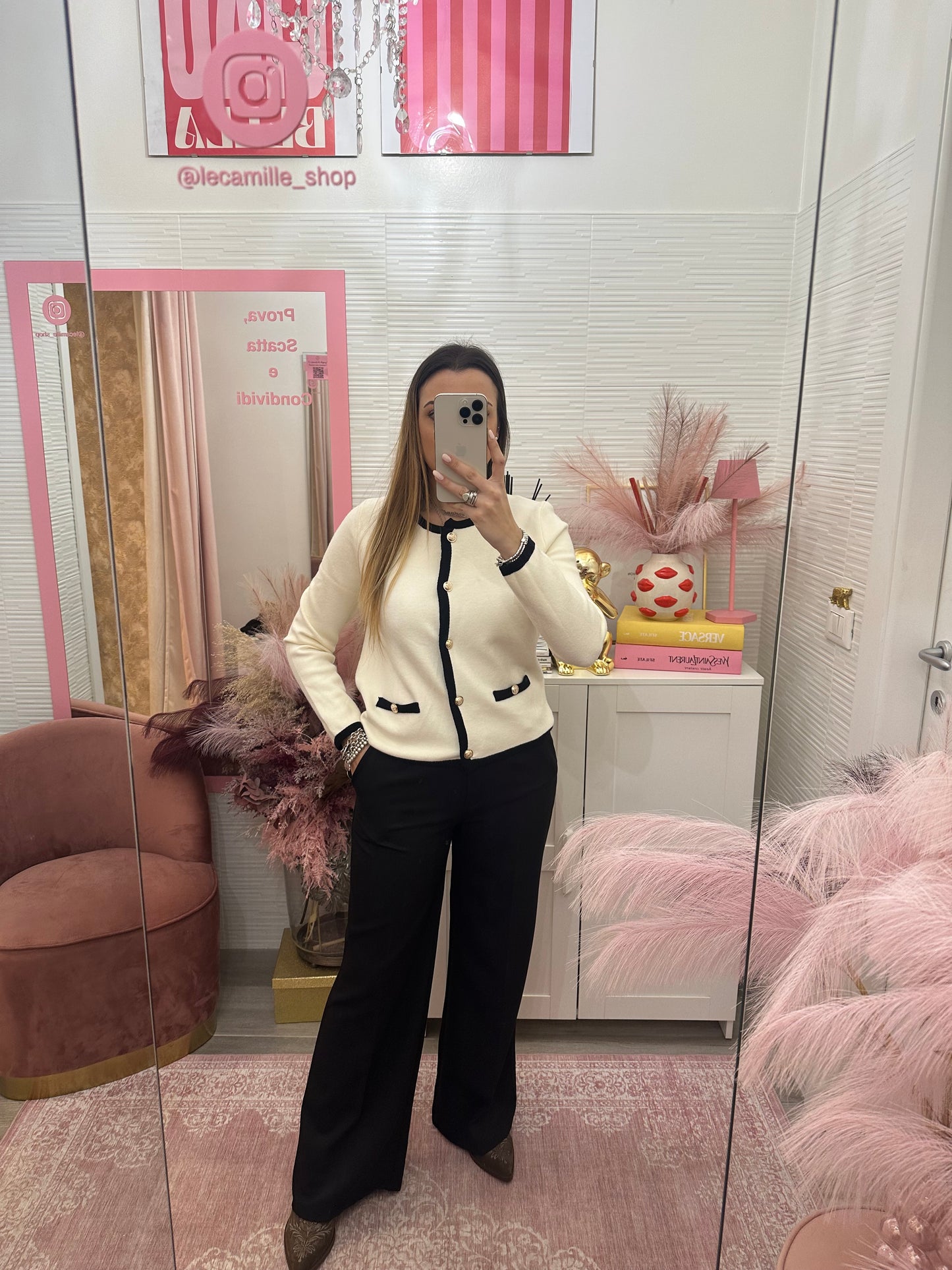 Pantalone ampio nero