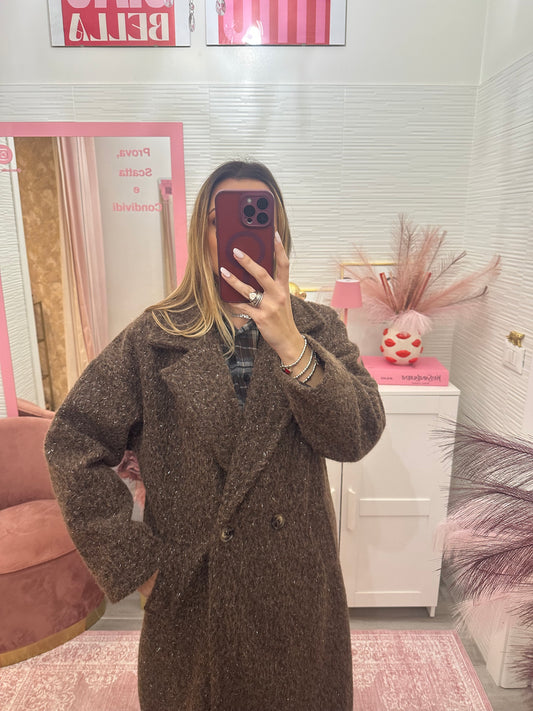 Cappotto bouclè lurex
