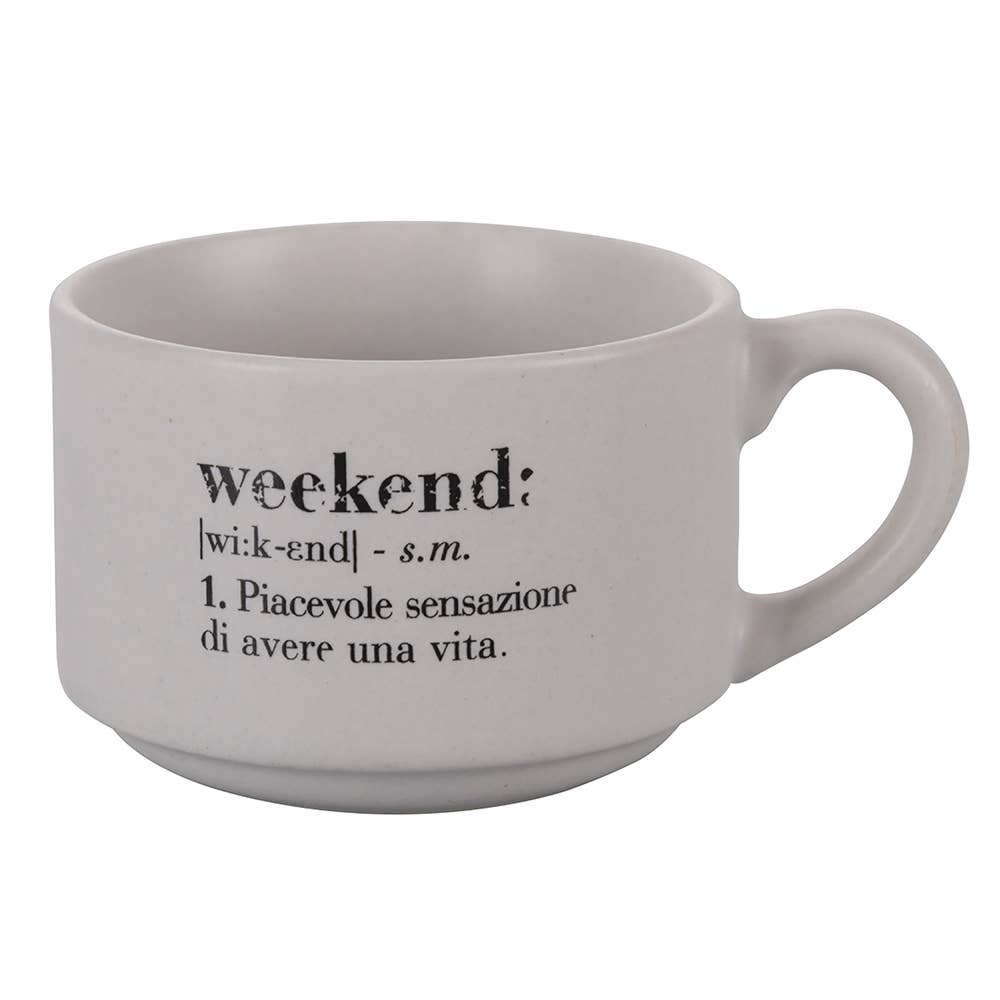 Set tazzine “ Week” con stand