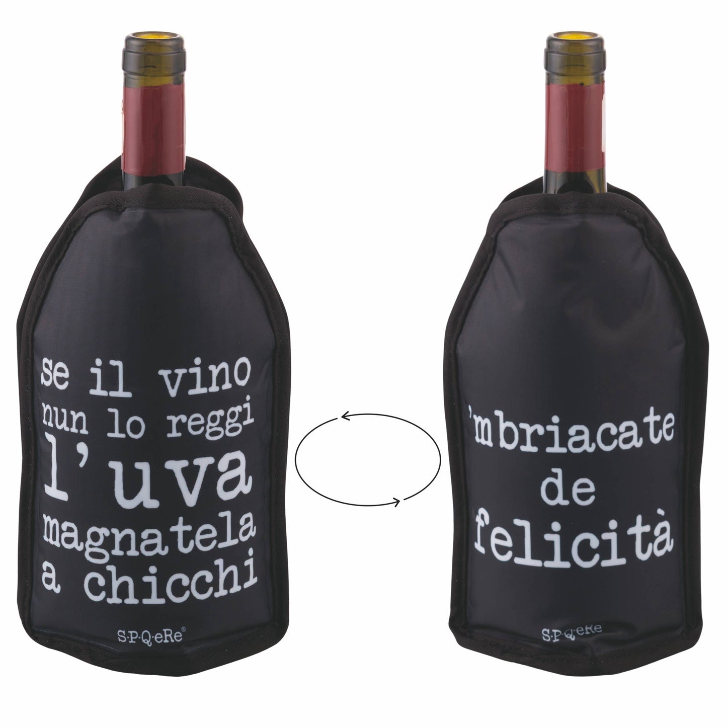 Glacette Nera con scritta